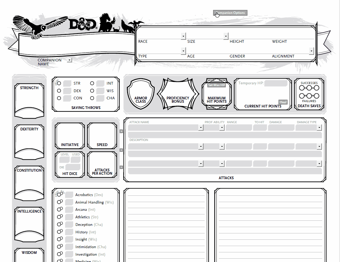 Mpmb S D D 5e Character Tools Fully Automated Dnd Character Sheets